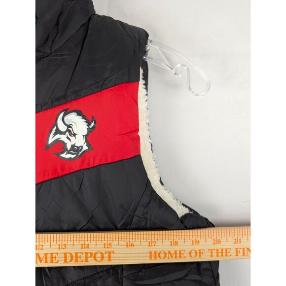 NHL Buffalo Sabres Womens Medium Reversible Sherpa Puffer Vest NWOT - Picture 5 of 8